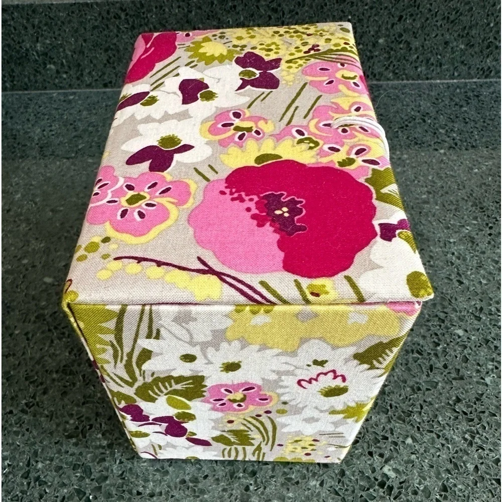 Vera Bradley Make Me Blush Floral What Not Storage Box EMPTY